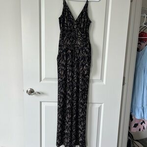 Elegant Black and Cream Jumpsuit